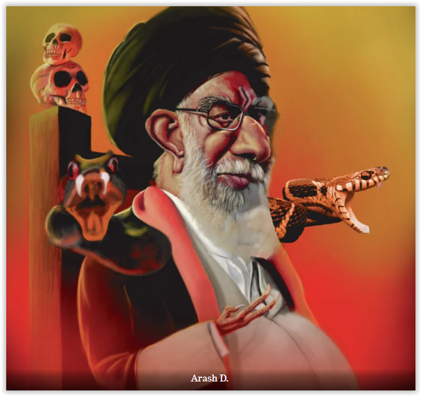 Irans diktator heter Seyyed Ali Khamenei. Att han inte vågar låta kvinnor gå klädda som de vill innebär att han är en töntig fegis. 